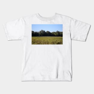 Hay Bales In Field Kids T-Shirt